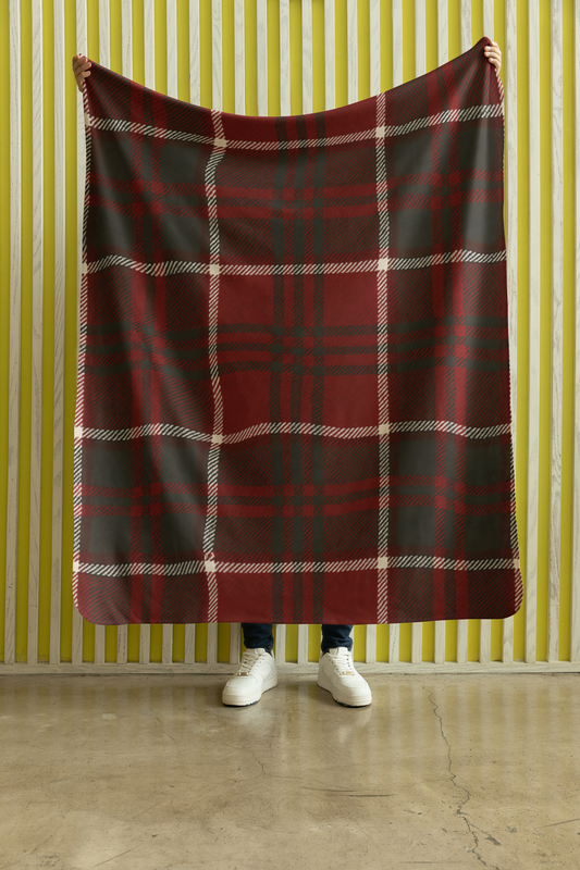 Christmas Dark Red Blanket