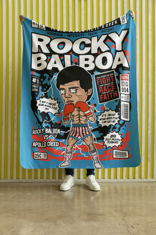 Rocky pop art Blanket