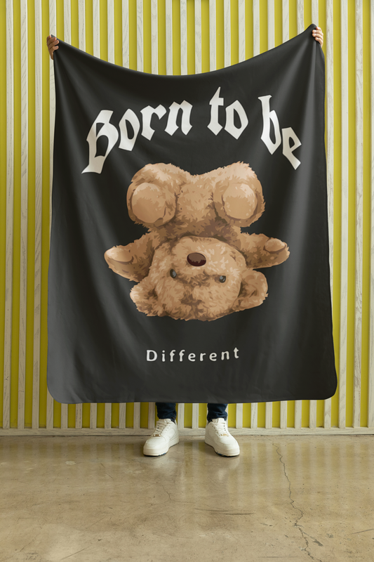 Born to be Different Bear Blanket
