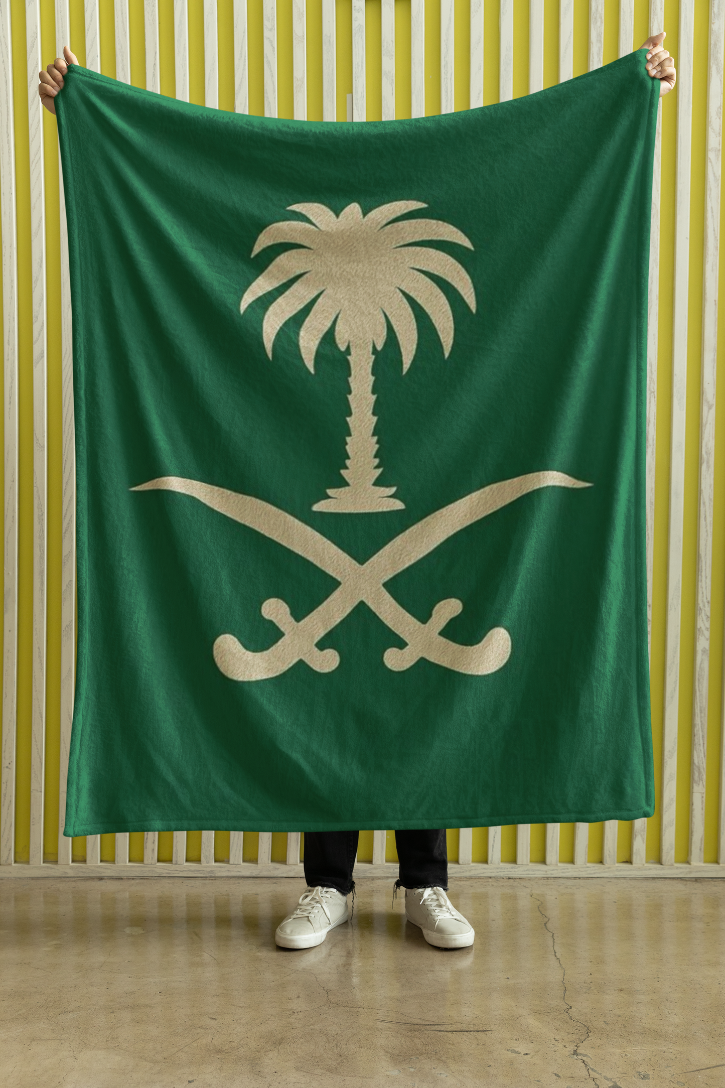 Saudi Arabia Flag Blanket