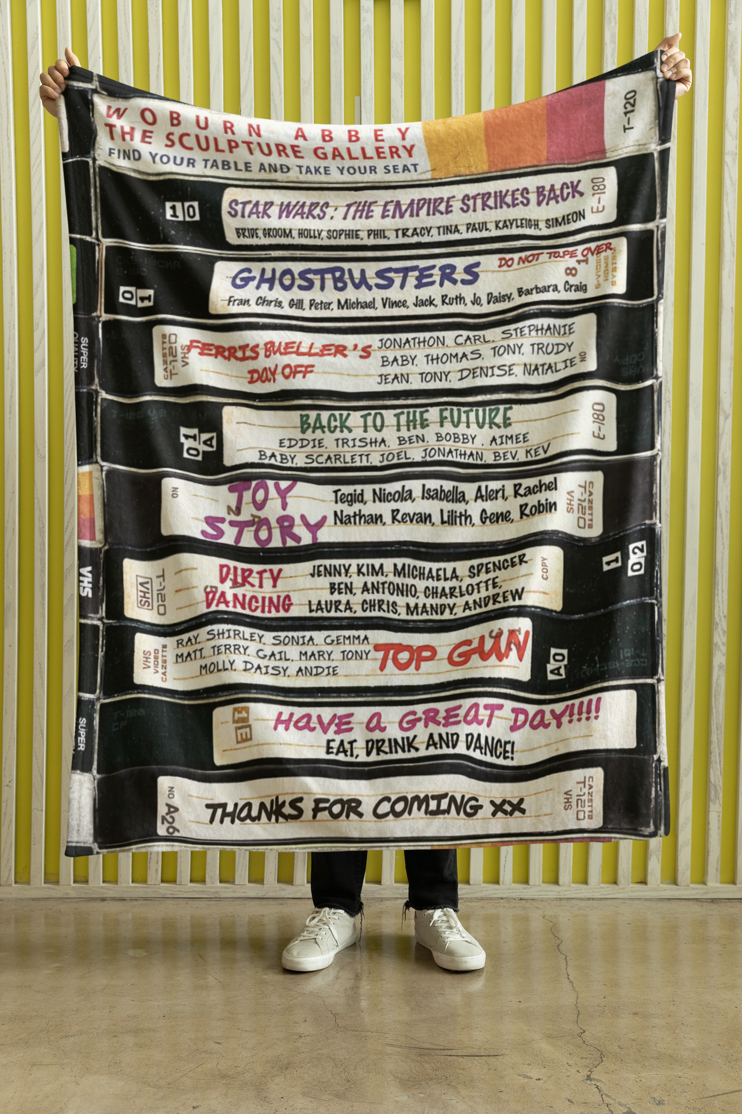 VHS Movies Blanket