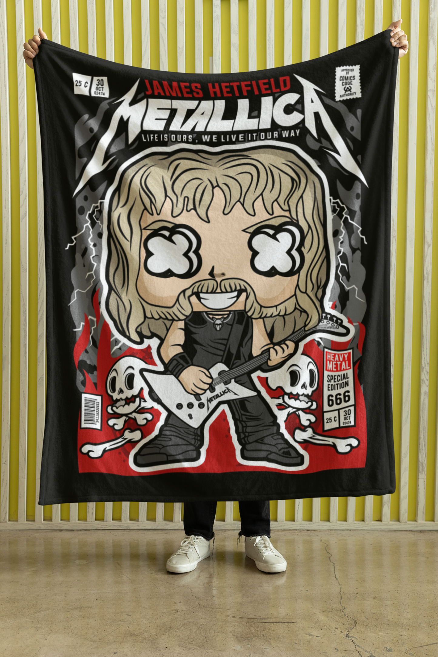 Metallica Pop Art  blanket