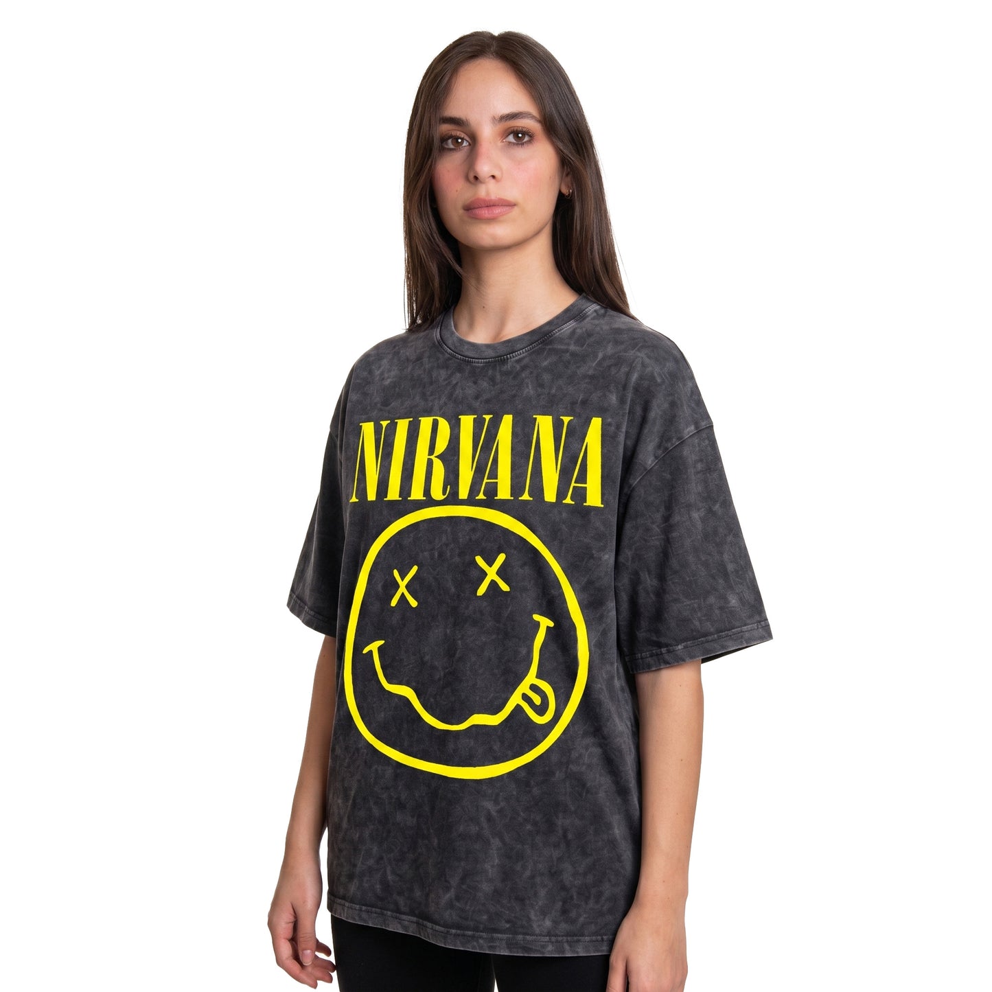 Nirvana Washed Oversized Tee's