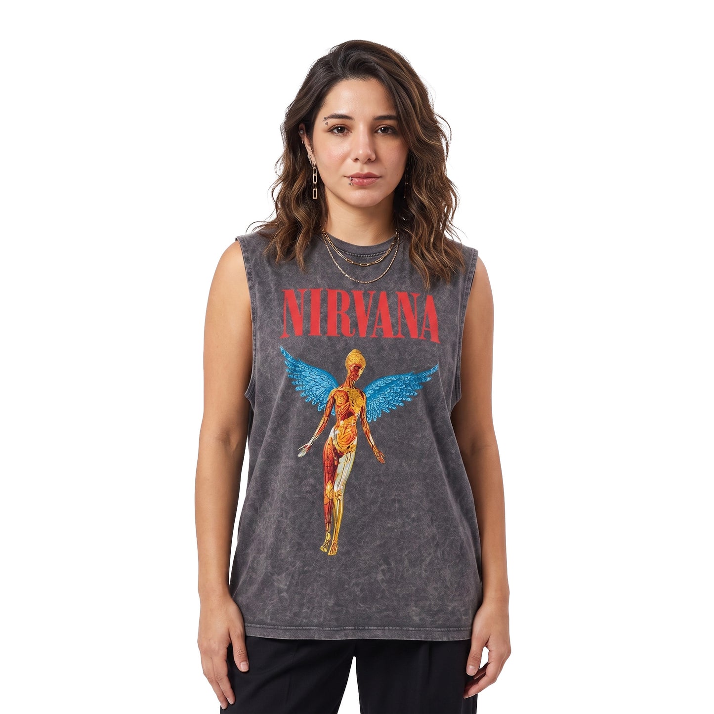 Nirvana Washed Tank Top