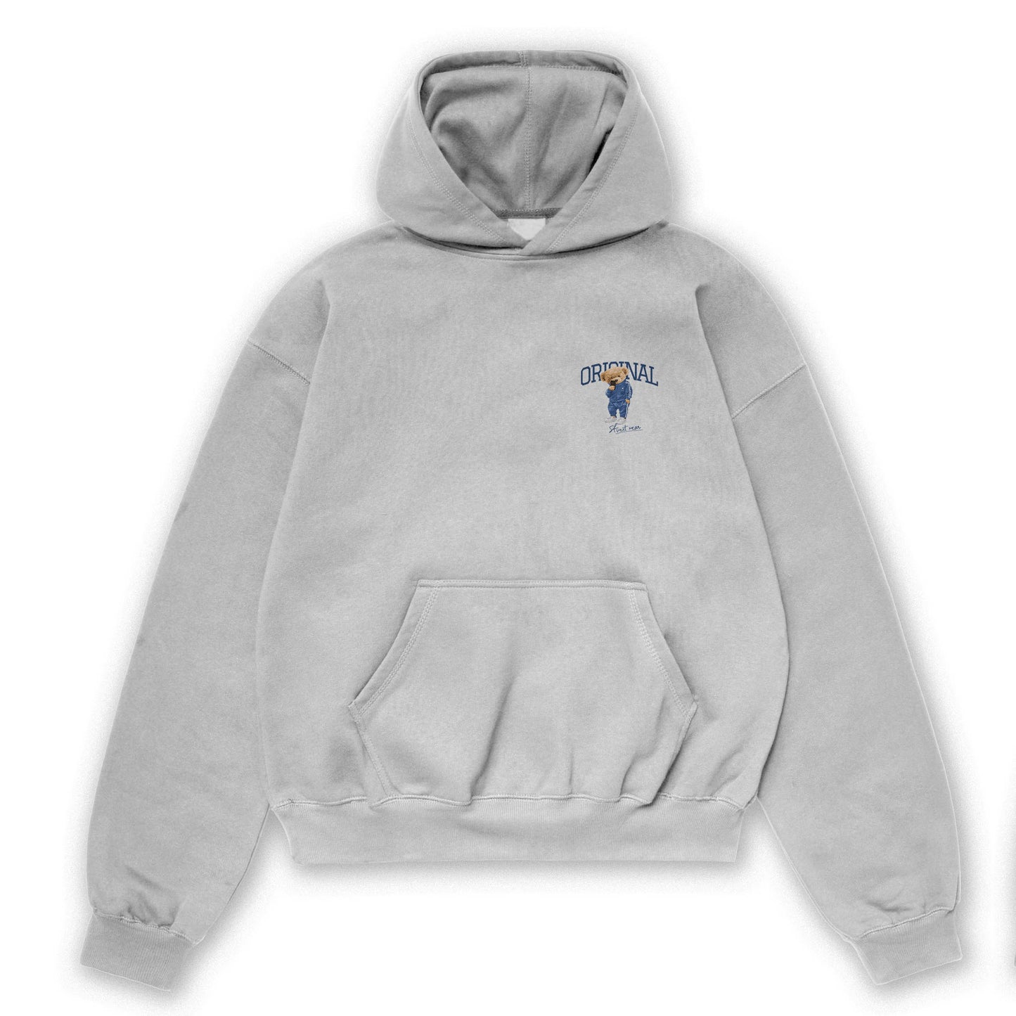 Original bear Oversized Hoodie Silver