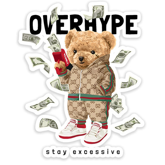 Overhype Bear Sticker
