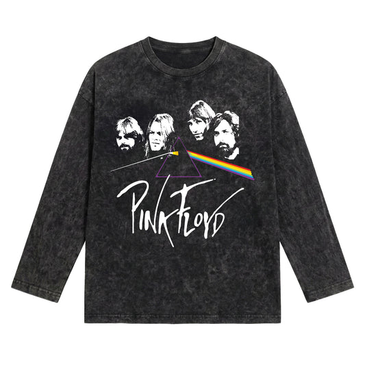 Pink Floyd Washed Oversized Long Sleeves