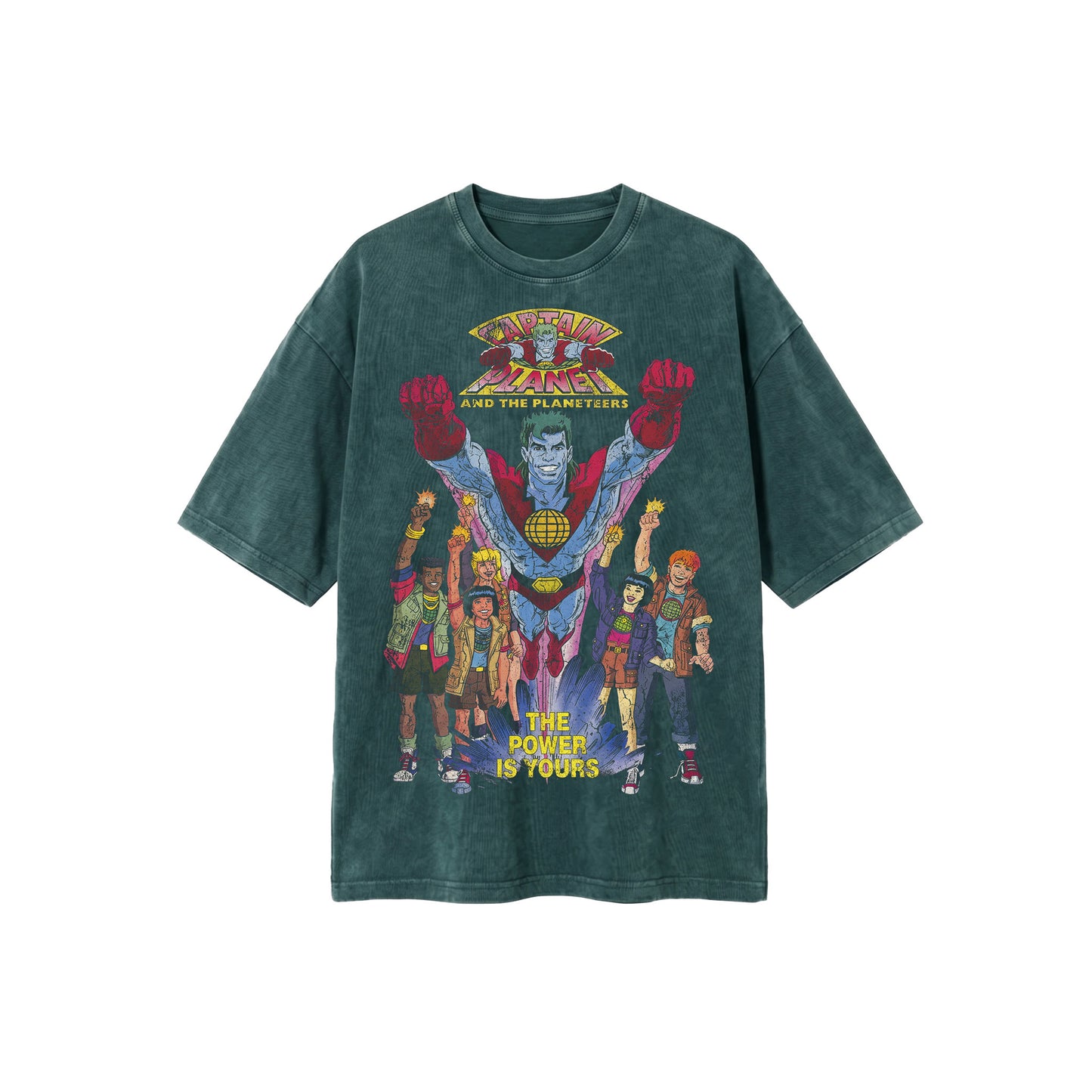 Captain Planet Washed Oversized Tee's