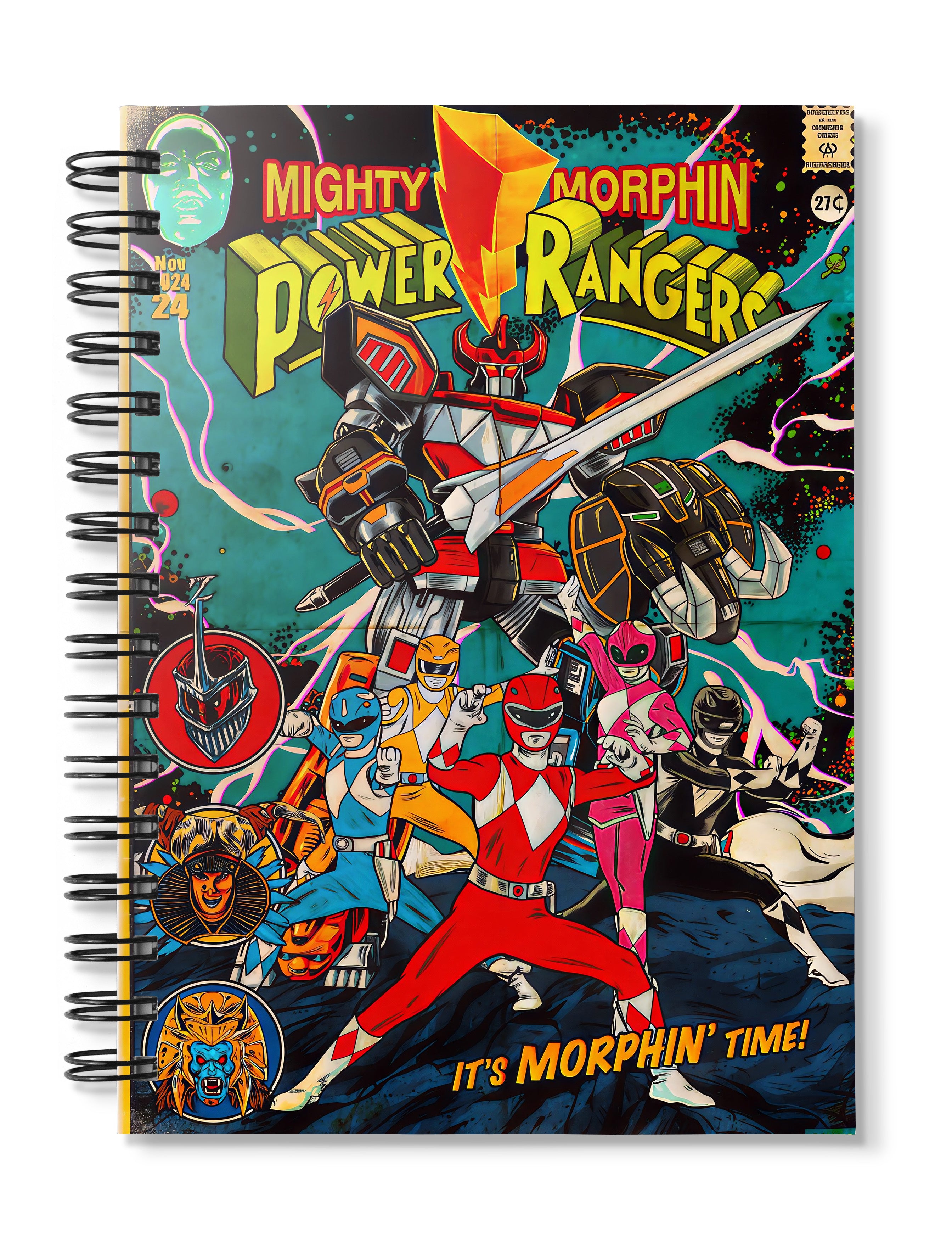 Power Rangers Notebook – Dank N Drip