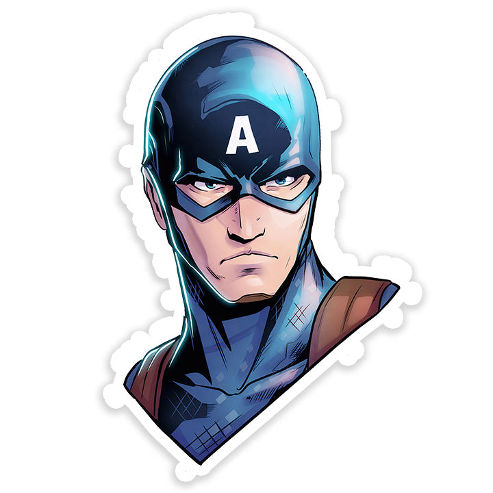 Captain America portrait Sticker