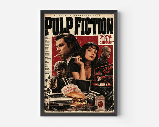 Pulp Fiction cheese Poster