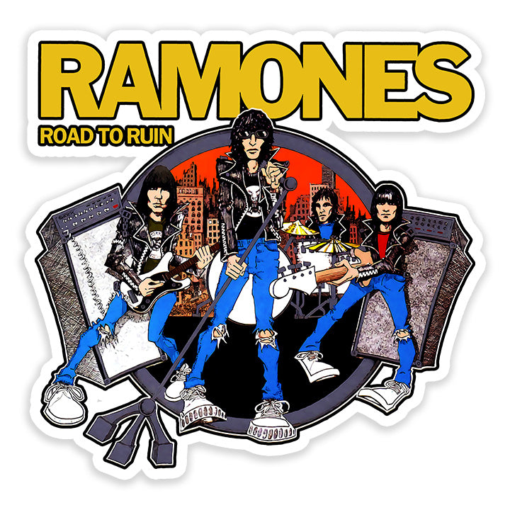 Ramones Road to run Sticker