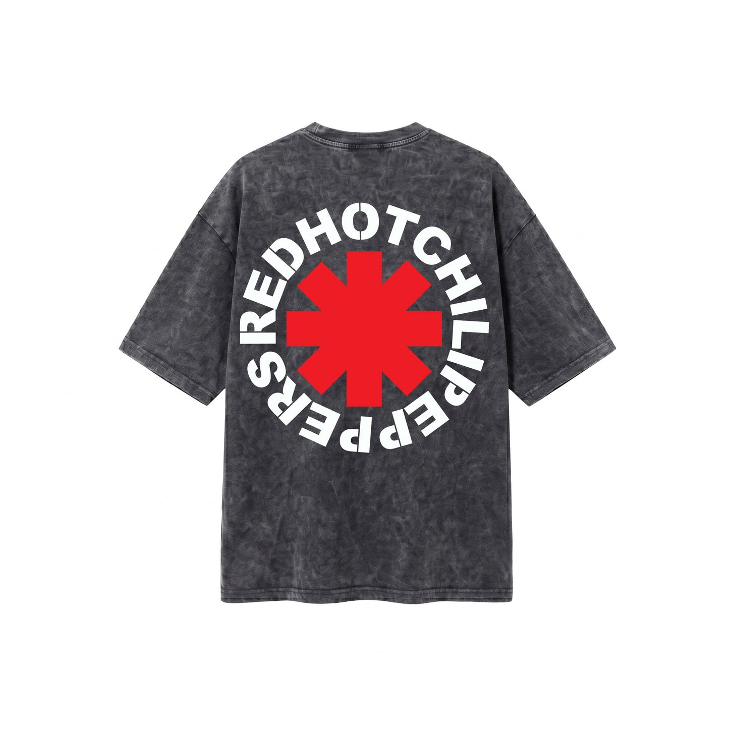 Red Hot Chili Peppers Grey Washed Oversized Tee's