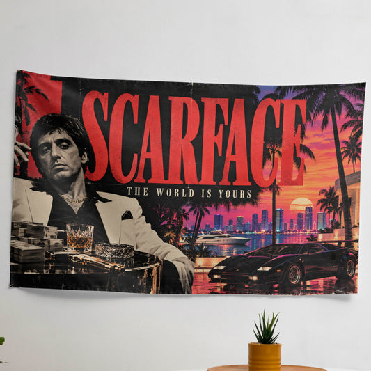 Scarface Velvet Tapestry