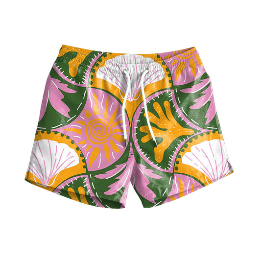 Retro Sol & Sea Swim Shorts