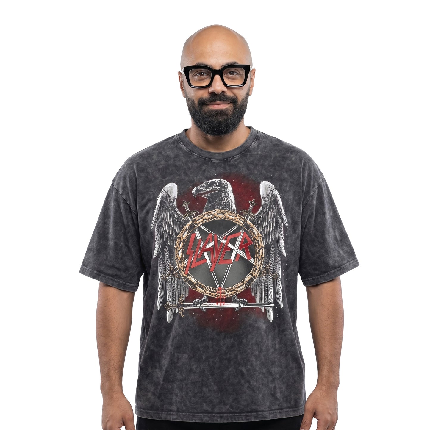 Slayer Washed Oversized Tee's