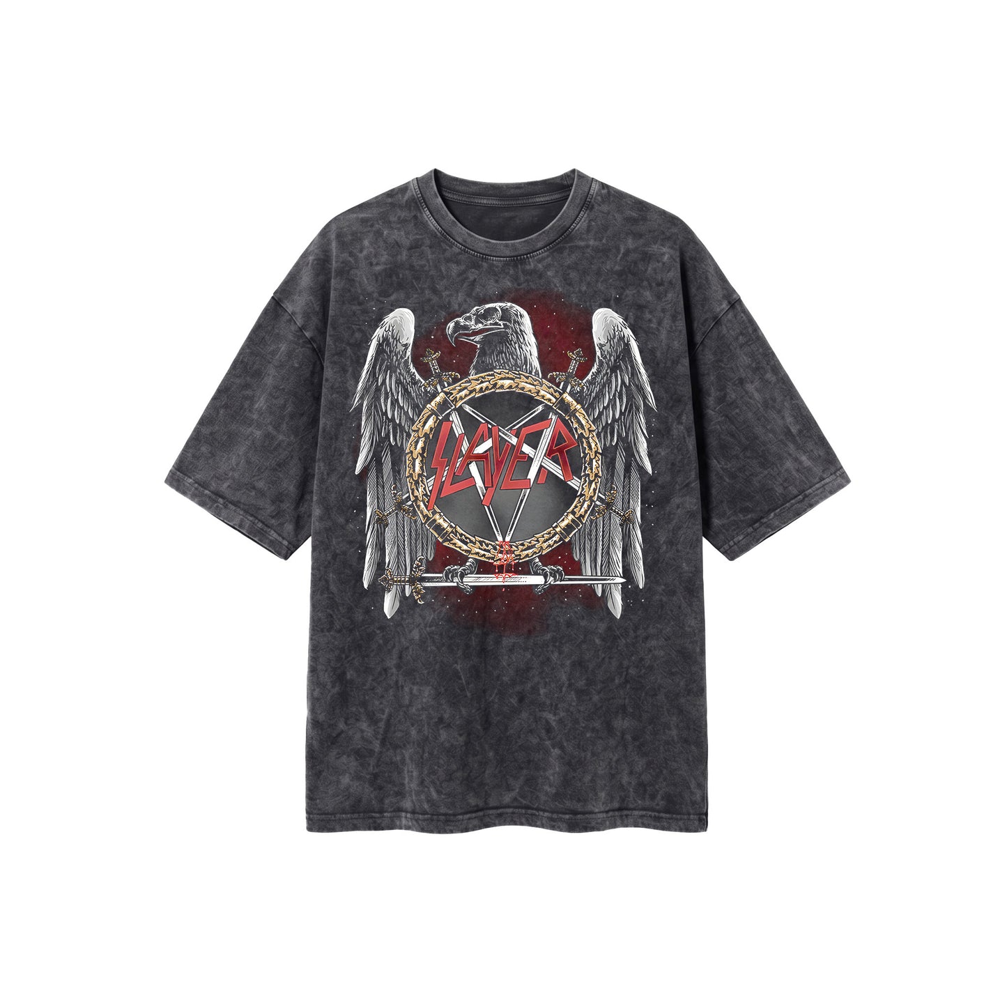 Slayer Washed Oversized Tee's