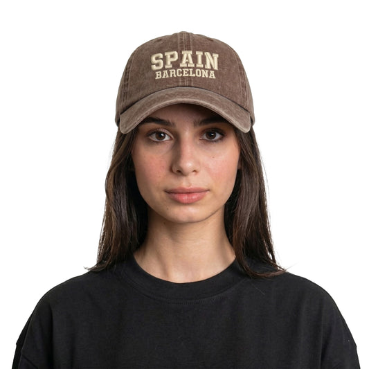 Spain Barcelona Washed Cap
