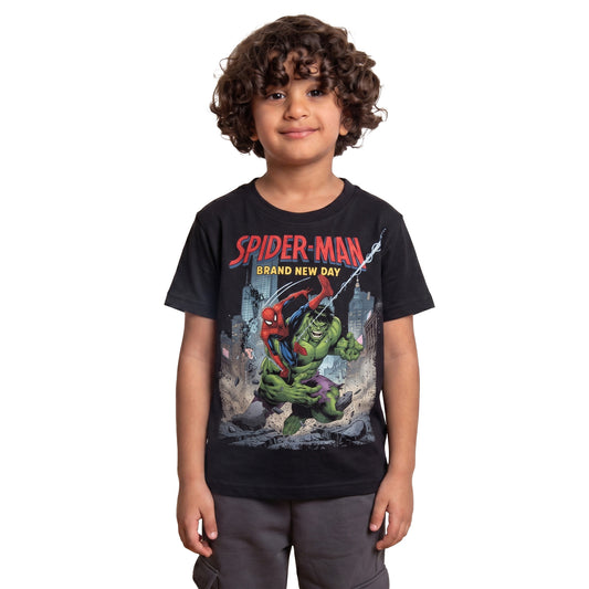 Spiderman & Hulk Kids Tee's