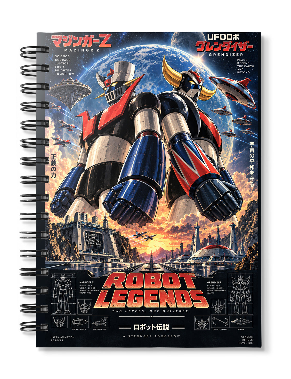 Grendizer and Mazinger Notebook
