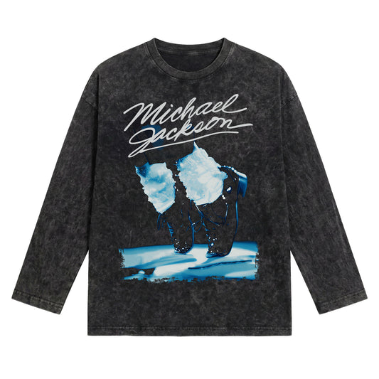 Michael Jackson Stance Washed Oversized Long Sleeves