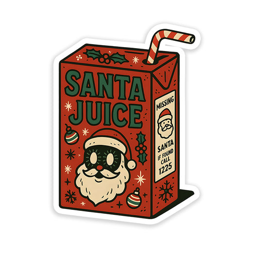 Santa juice Christmas Sticker