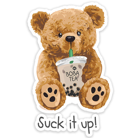 Suck it up Bear Sticker