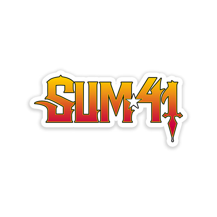 sum 41 orange Band sticker