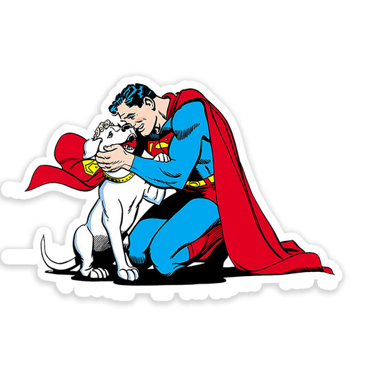 Superman & Krypto Sticker