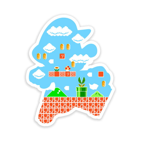 Mario World Sticker