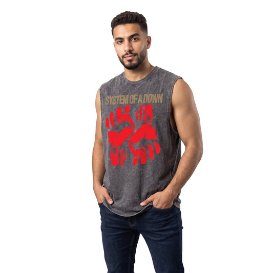 System of down Washed Tank Top