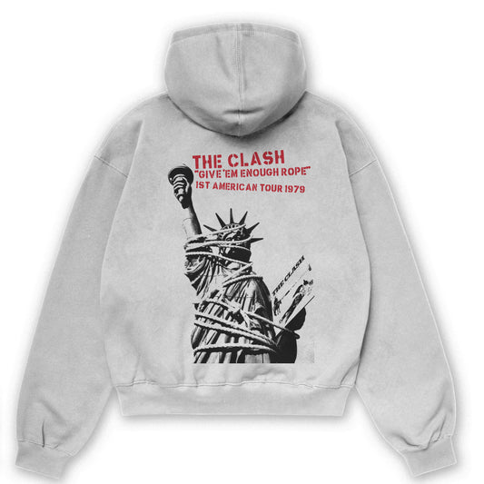 The clash Oversized Hoodie White