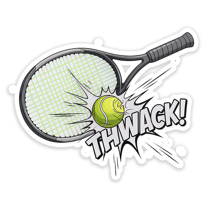 tennis racket thwack Sticker
