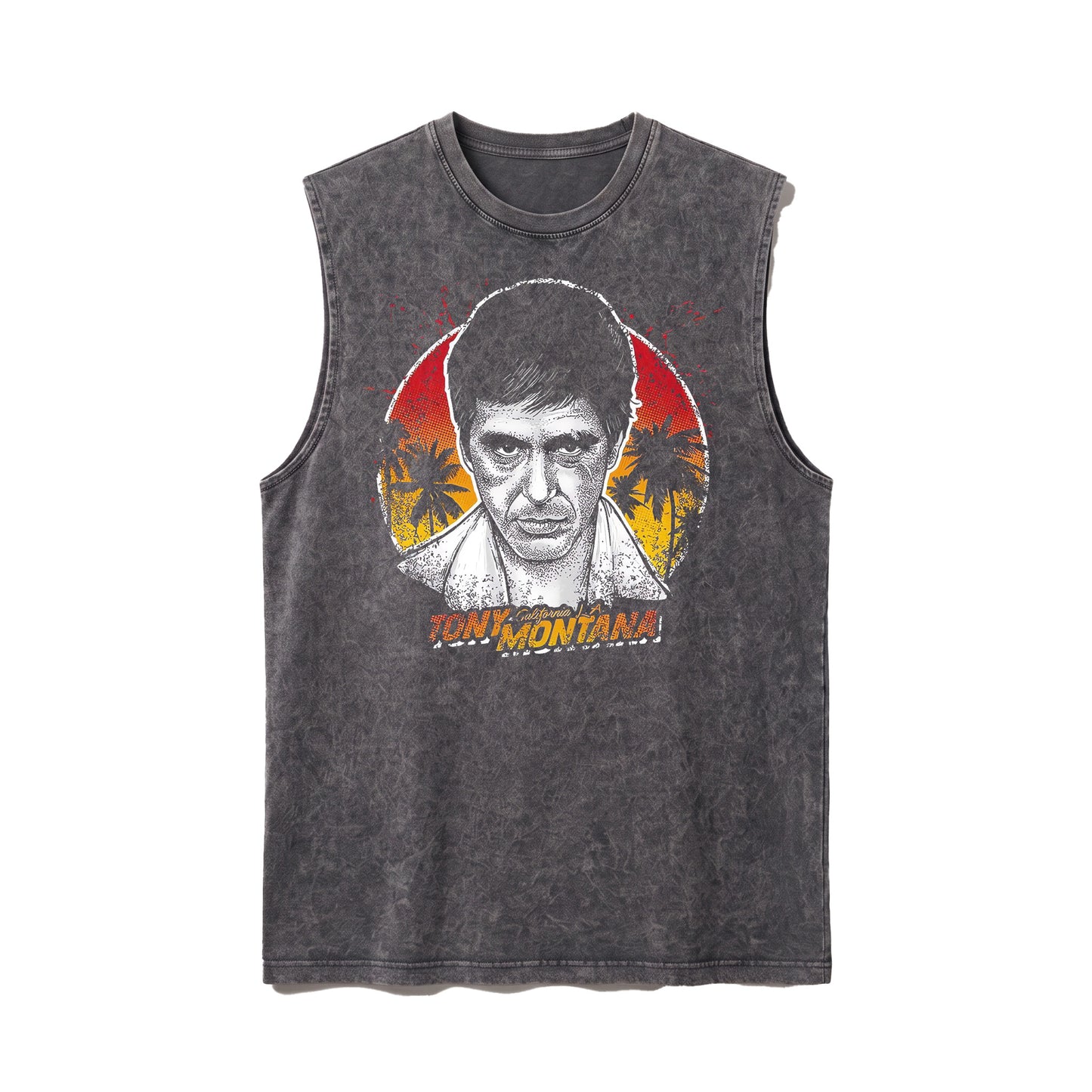 Tony Montana Washed Tank Top