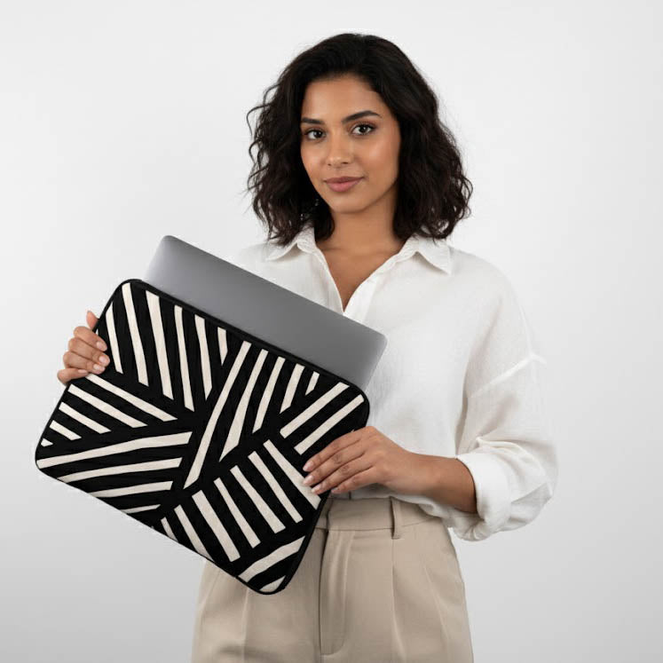 Zebra Code Laptop Sleeve