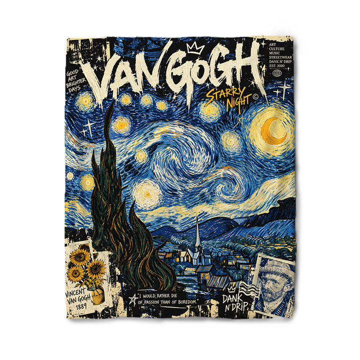 The Starry Night van Gogh Blanket
