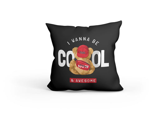 Wanna Be Cool Bear Cushion