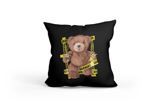 Warning Bear Cushion