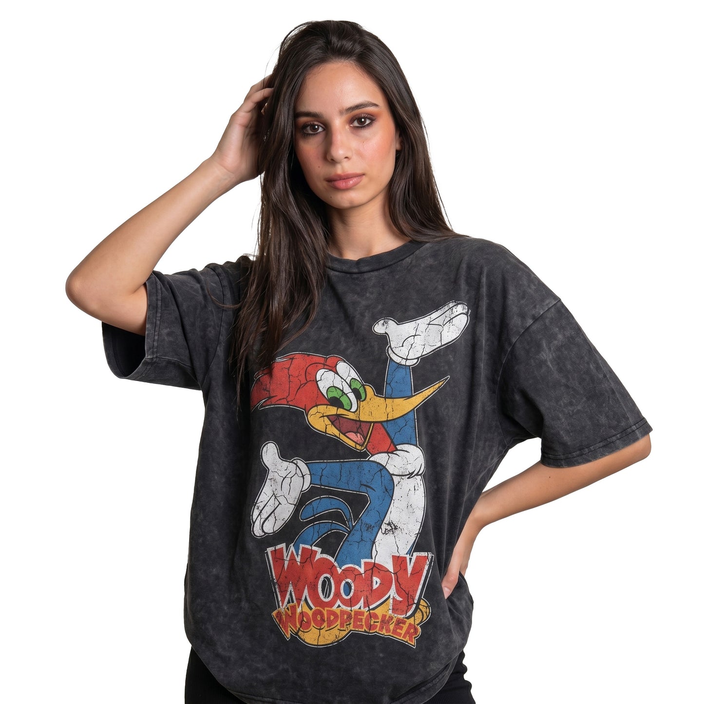 Woody Woodpecker Washed Oversized Tee's