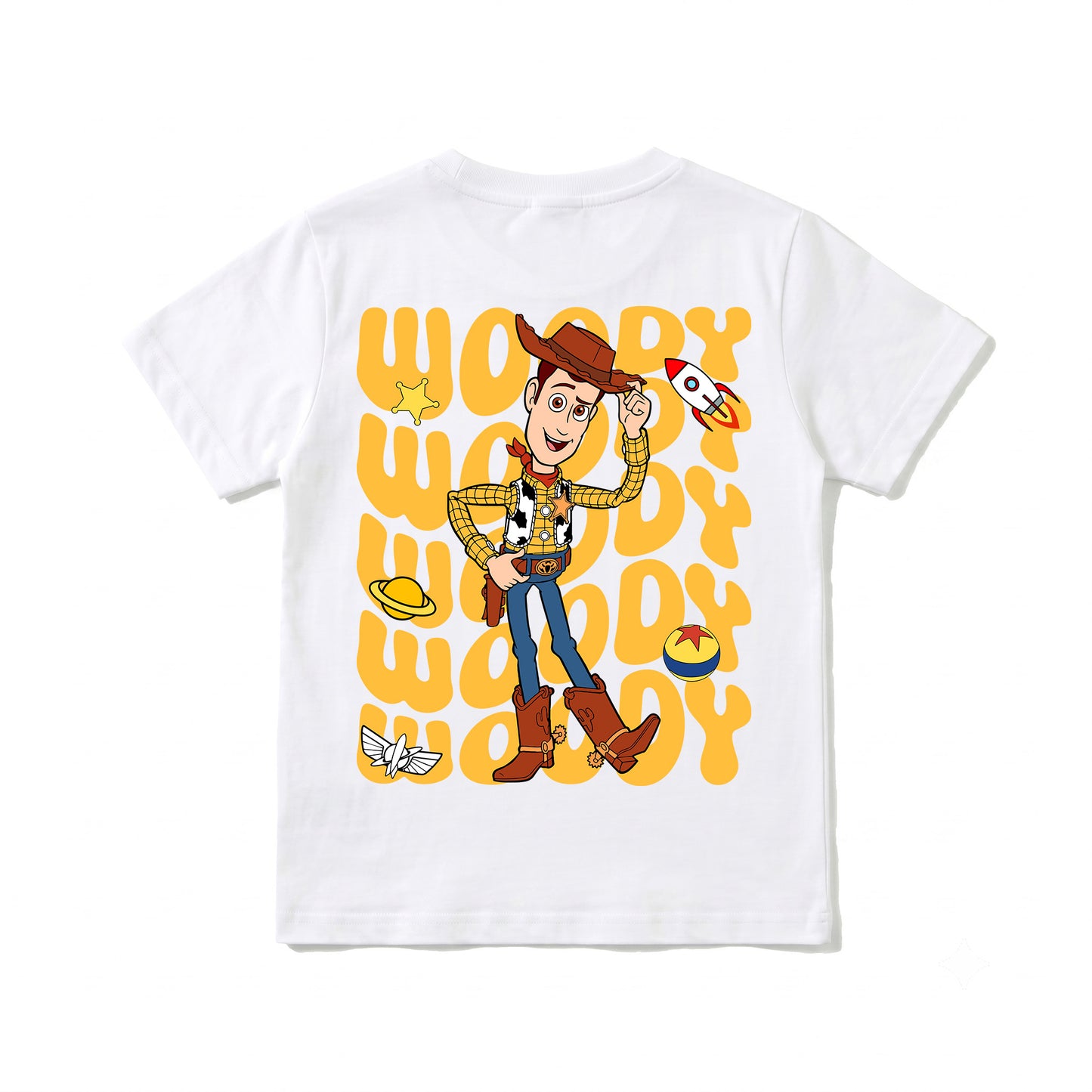 Woody Toy Story Black Kids Tee's