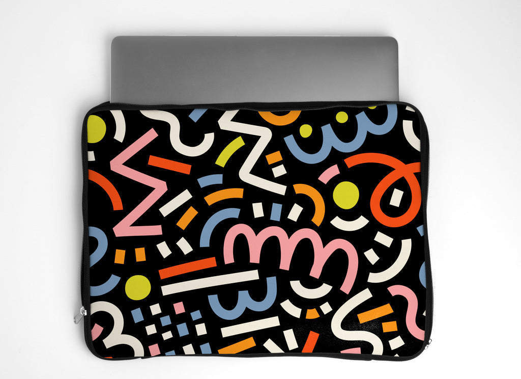 dank n drip 90s memphis laptop sleeve 