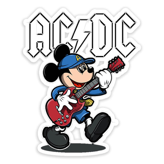 ACDC Micky Mouse Sticker