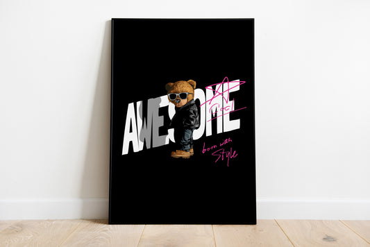 Awesome Bear Poster