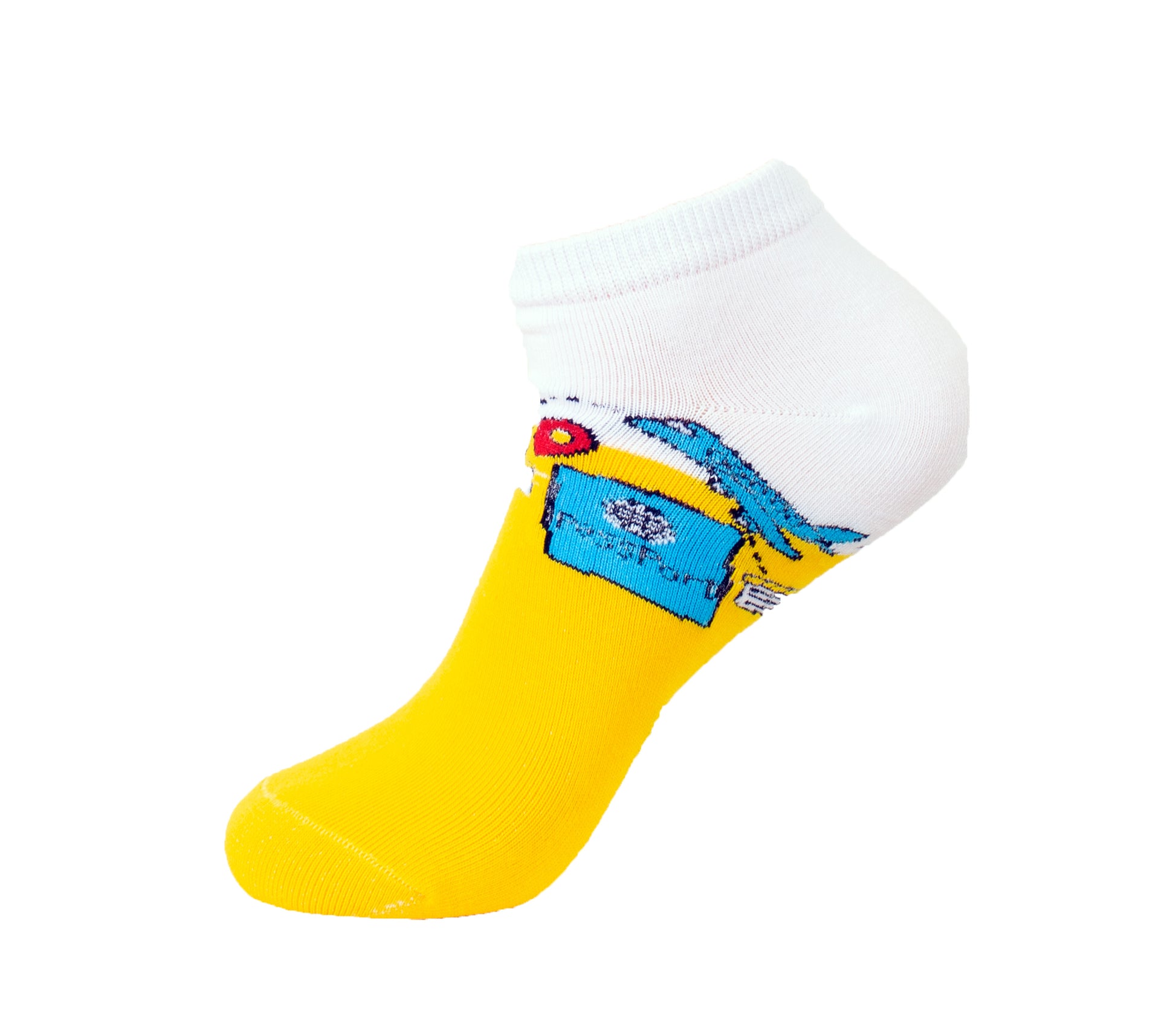 Dank N Drip Travel socks with travel-inspired icons like airplanes and luggage, designed for comfort and wanderlust street style.