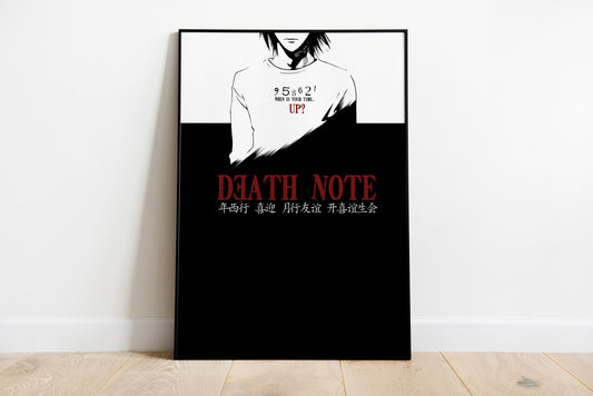 Death Note Black & White Poster