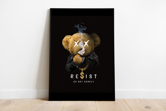 Resist Bear Poster