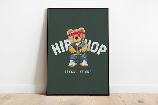 Hip-Hop Bear Poster