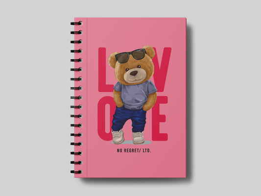 Love Bear Pink Notebook