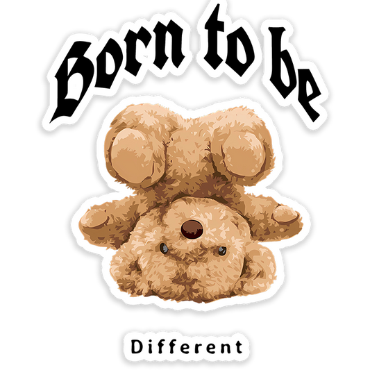 Born To Be Different Bear Sticker