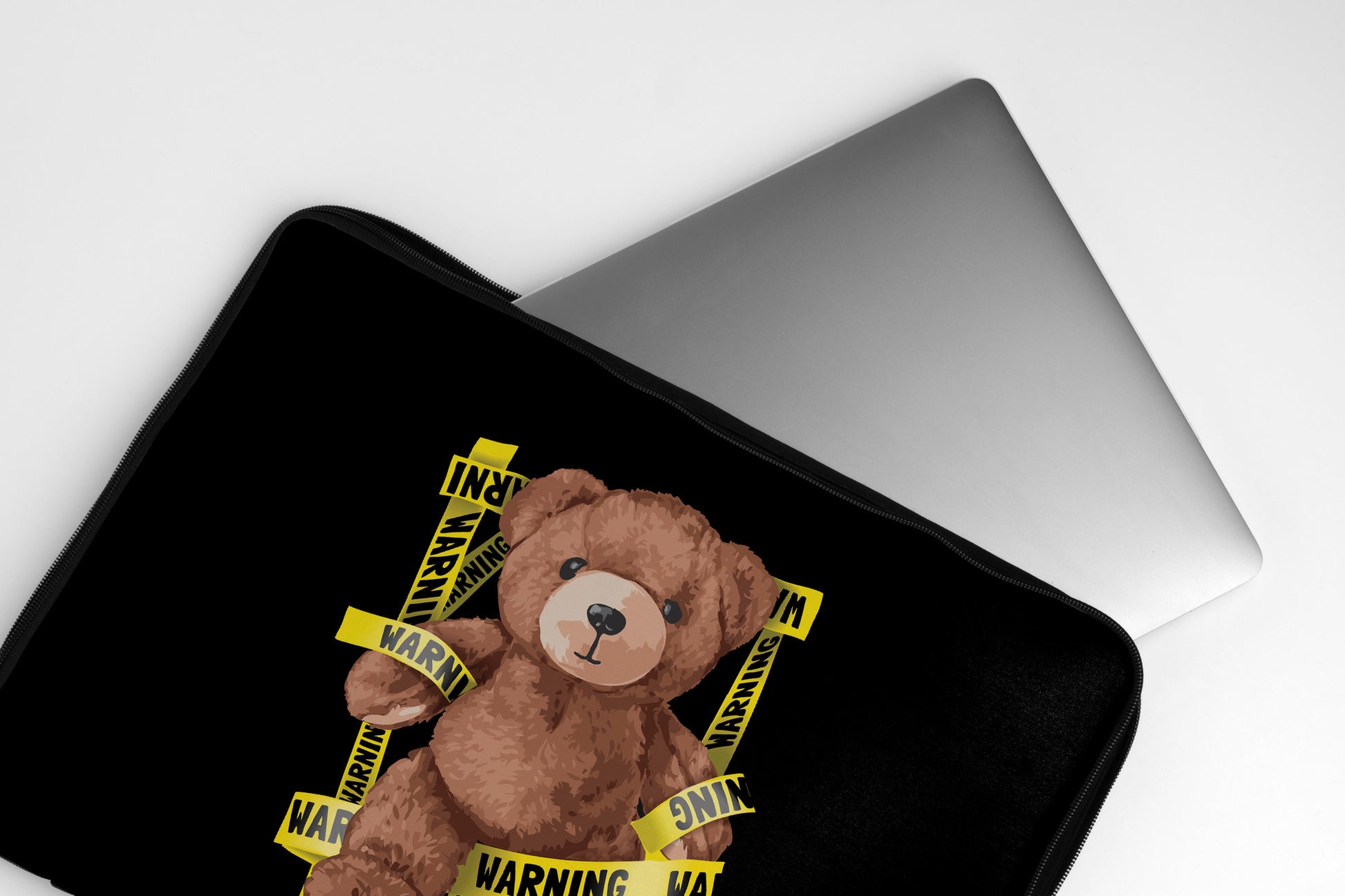 dank n drip warning bear laptop sleeve 